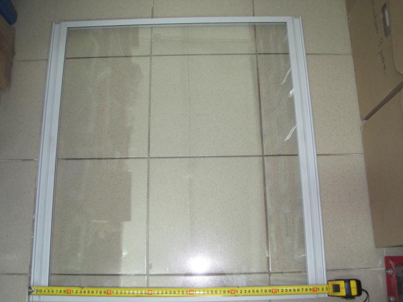 Дверь раздвижная задняя витрины UNIS GE III 1500 inox (передняя часть) 
