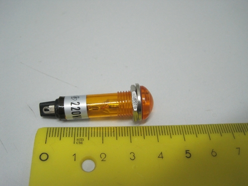 Лампа оранжевая 230V для гриля BERTO`S PMR/LD (5шт)